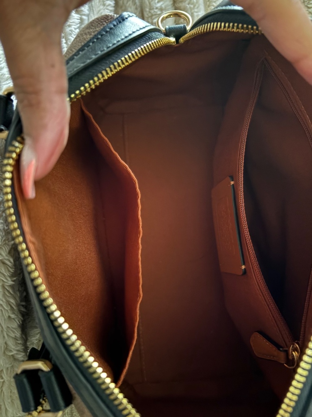 Coach Outlet Rowan Satchel Bag In Signature Canvas - Picture 6 of 7